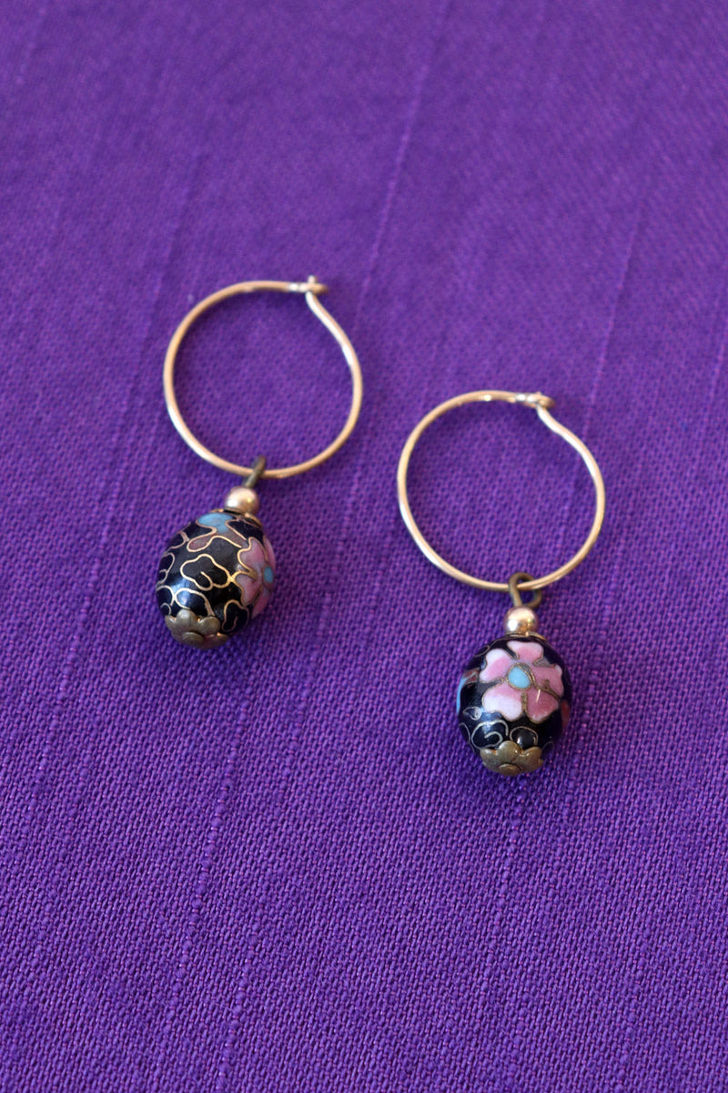 Cloisonne Drop Earrings