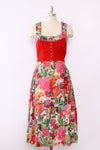 Gauzy Garden Dirndl Dress M/L