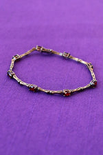 Sterling Garnet Bracelet