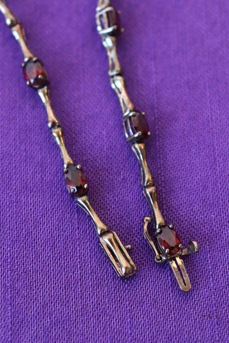 Sterling Garnet Bracelet