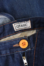 Gitano Topstitch Denim Overalls M