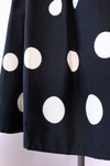 1950s Polka Dot Fit and Flare Dress XS