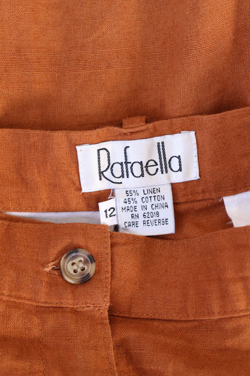 Terracotta Linen Shorts M/L