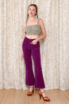 Wrangler Grape Corduroy Flares XS