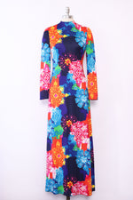 Anne Fogarty Graphic Floral Maxi S/M