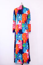 Anne Fogarty Graphic Floral Maxi S/M