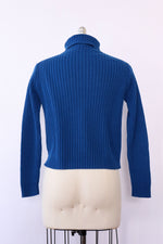 Cobalt Ribbed Turtleneck S-L