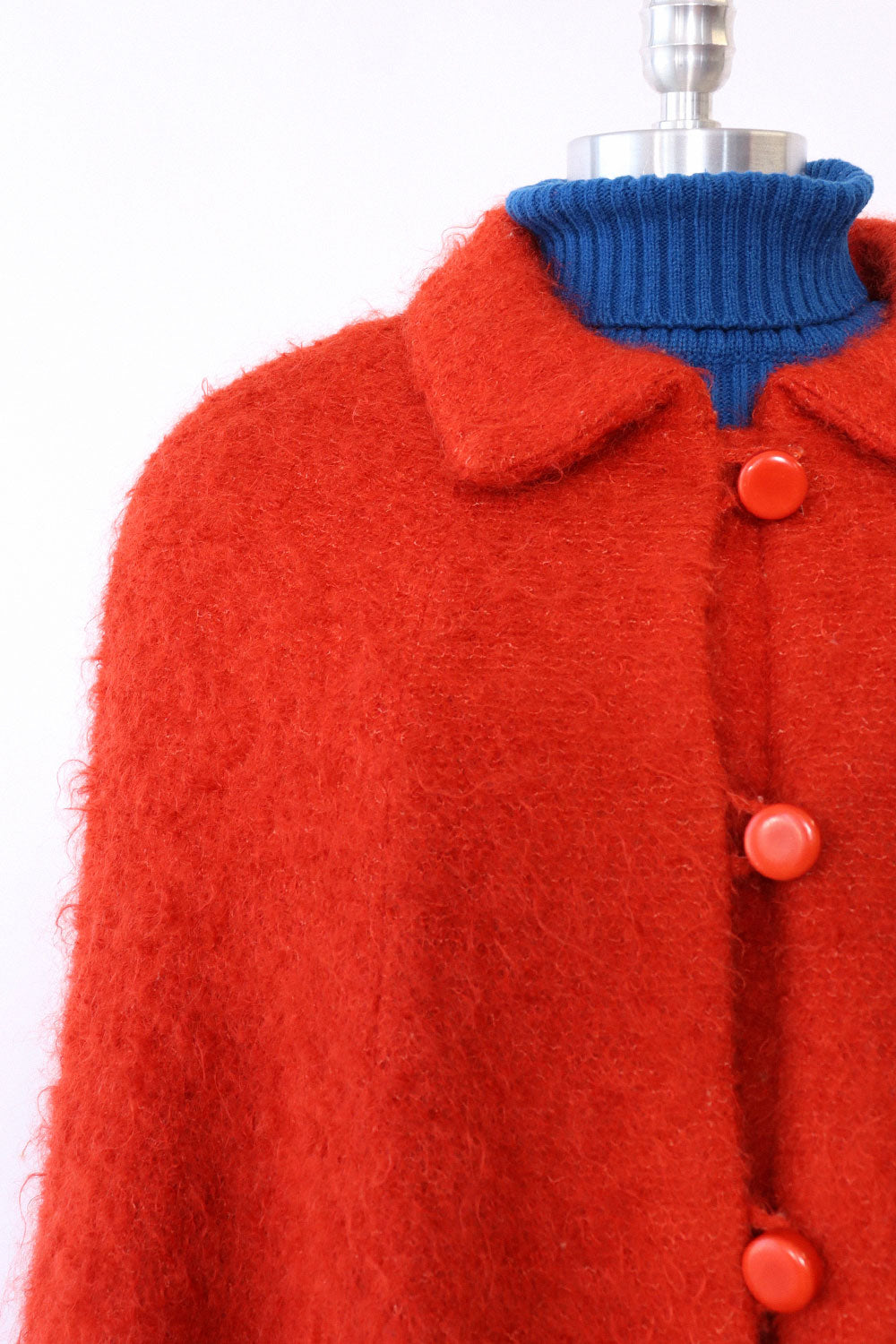 Tangerine Mod Mohair Cape S/M