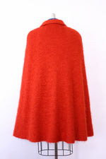 Tangerine Mod Mohair Cape S/M