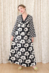 Graphic Gauze Monochrome Caftan XS/S