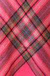 Raspberry Plaid Bias Skirt M