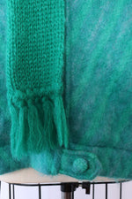 Donegal Fern Green Mohair Jacket S/M