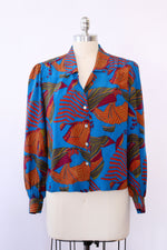 Maison Mendessolle Vivid Silk Blouse S/M