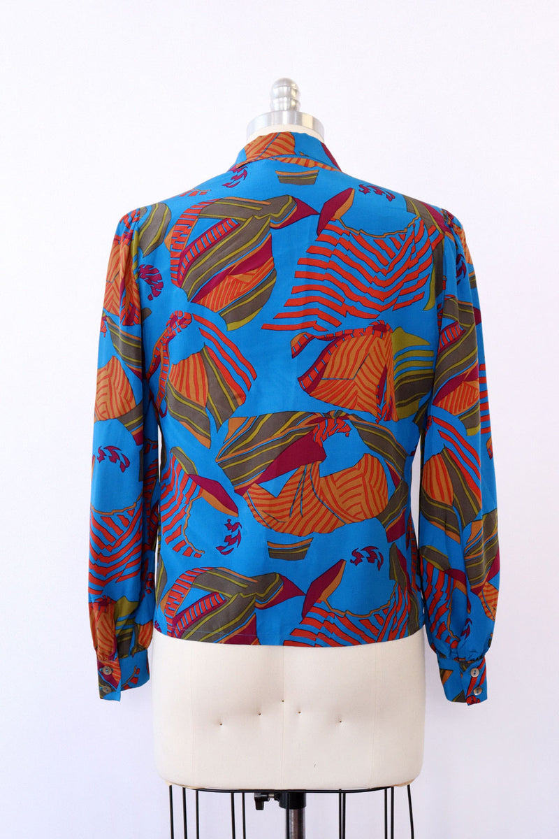 Maison Mendessolle Vivid Silk Blouse S/M