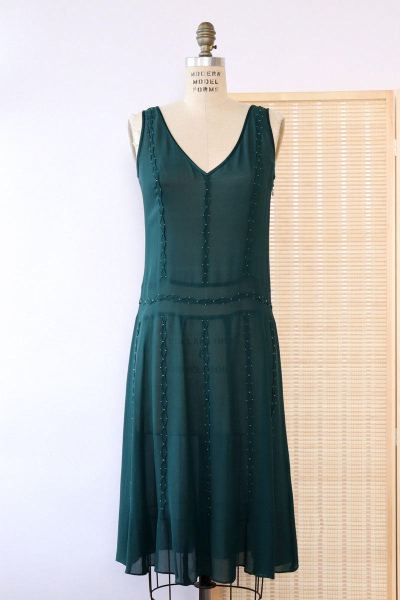 Spruce Sheer Silk Shift M