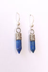 Blue & Silver Obelisk Dangles