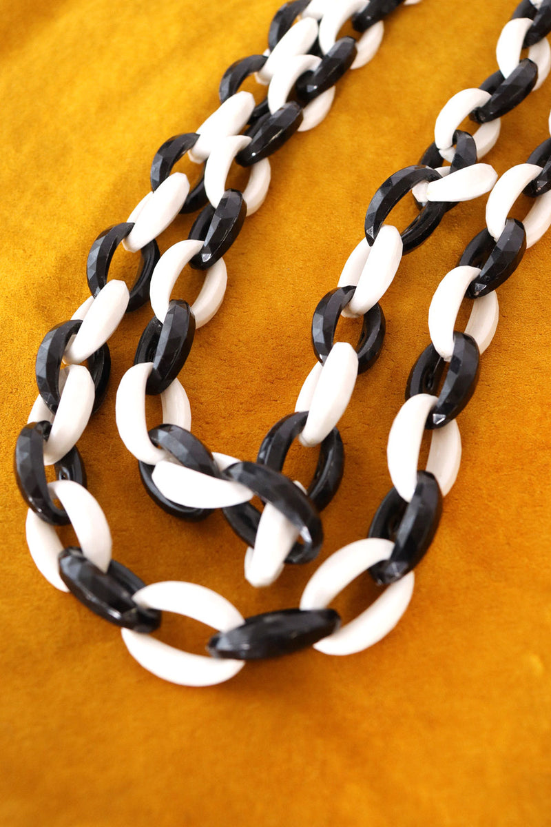 Black & White Chain Necklace