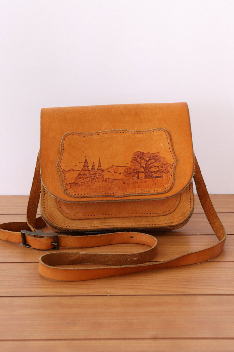 Woodsy Leather Crossbody Bag