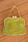 Lime Metal Mesh Purse