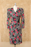 Silk Statement Floral Dress S