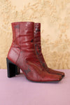 Blood Red Snake Booties 7/7.5