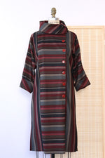 Dusky Striped Blanket Dress M