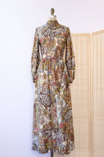 Jungle Camouflage Maxi Dress M/L