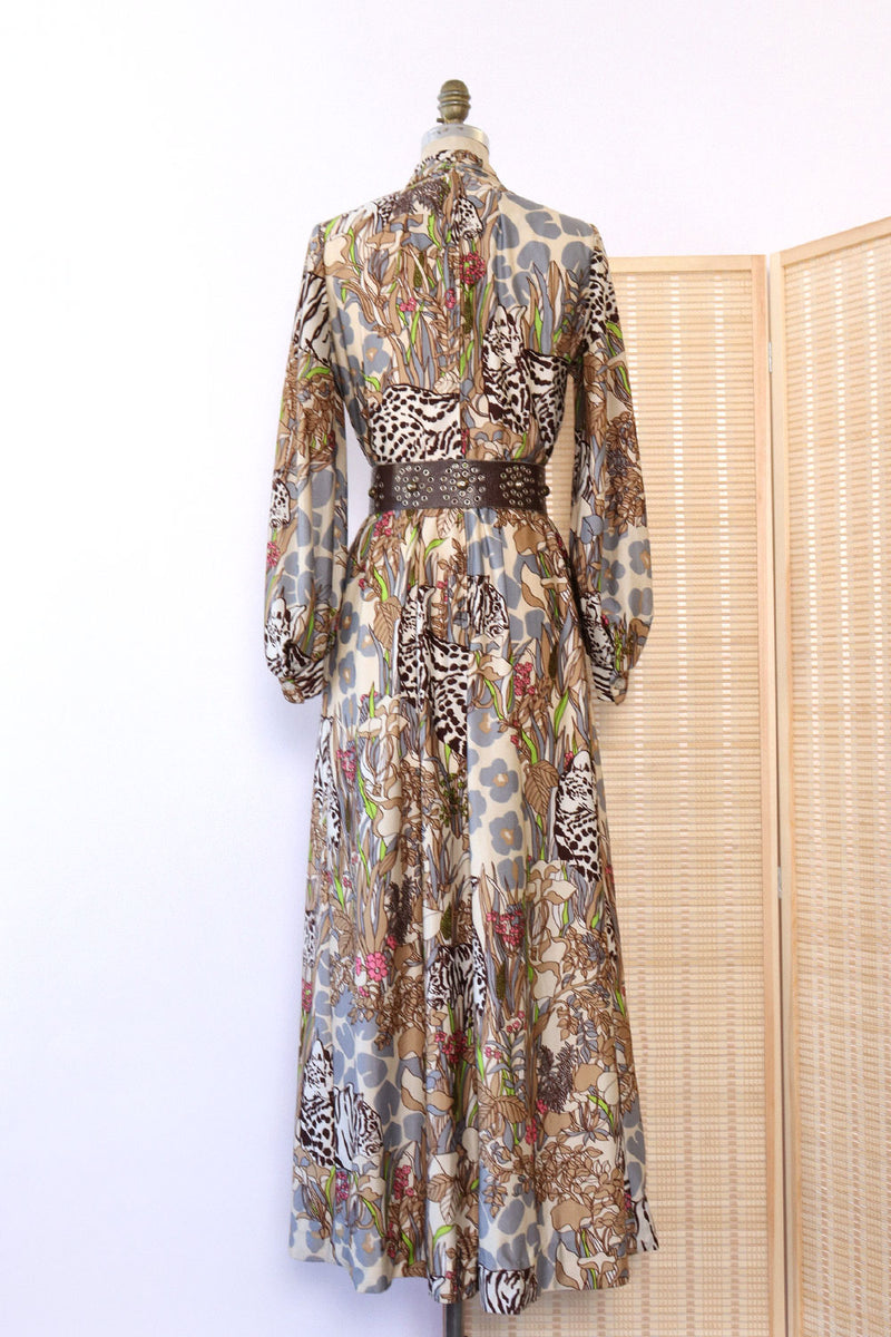 Jungle Camouflage Maxi Dress M/L