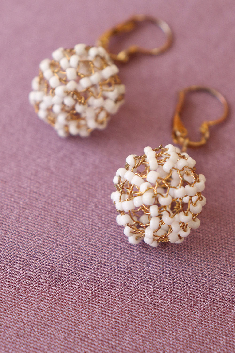 Snowball Drop Earrings