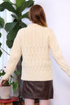 Irish Wool Fisherman Sweater S/M