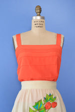 Coral Buttonback Tank M