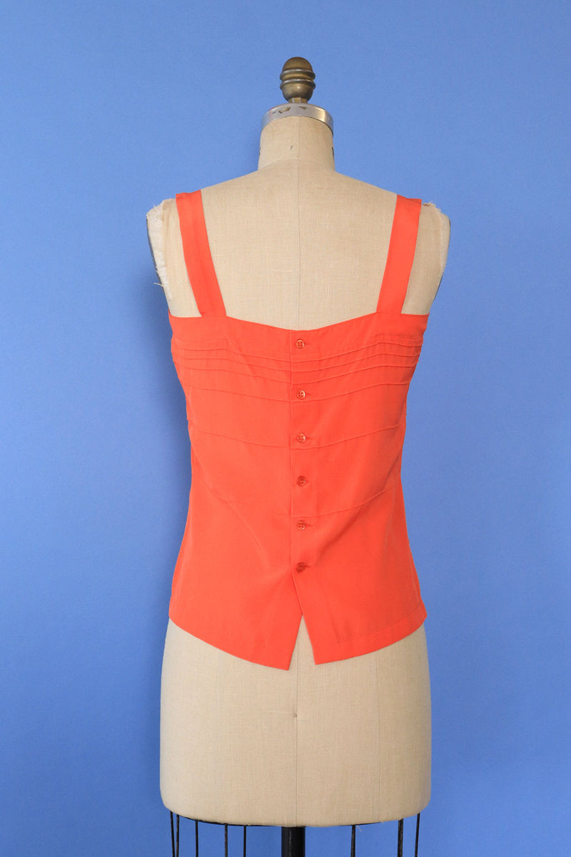 Coral Buttonback Tank M