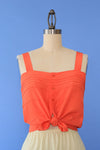 Coral Buttonback Tank M