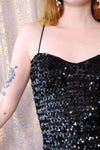 Starry Night Sequined Mini Dress M