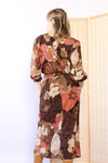 Cocoa Rose Abstract Belted Dress M/L