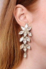 Oversized Marquise Crystal Clips