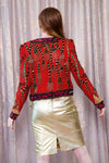 Kazar Beaded Silk Tassel Jacket S/M