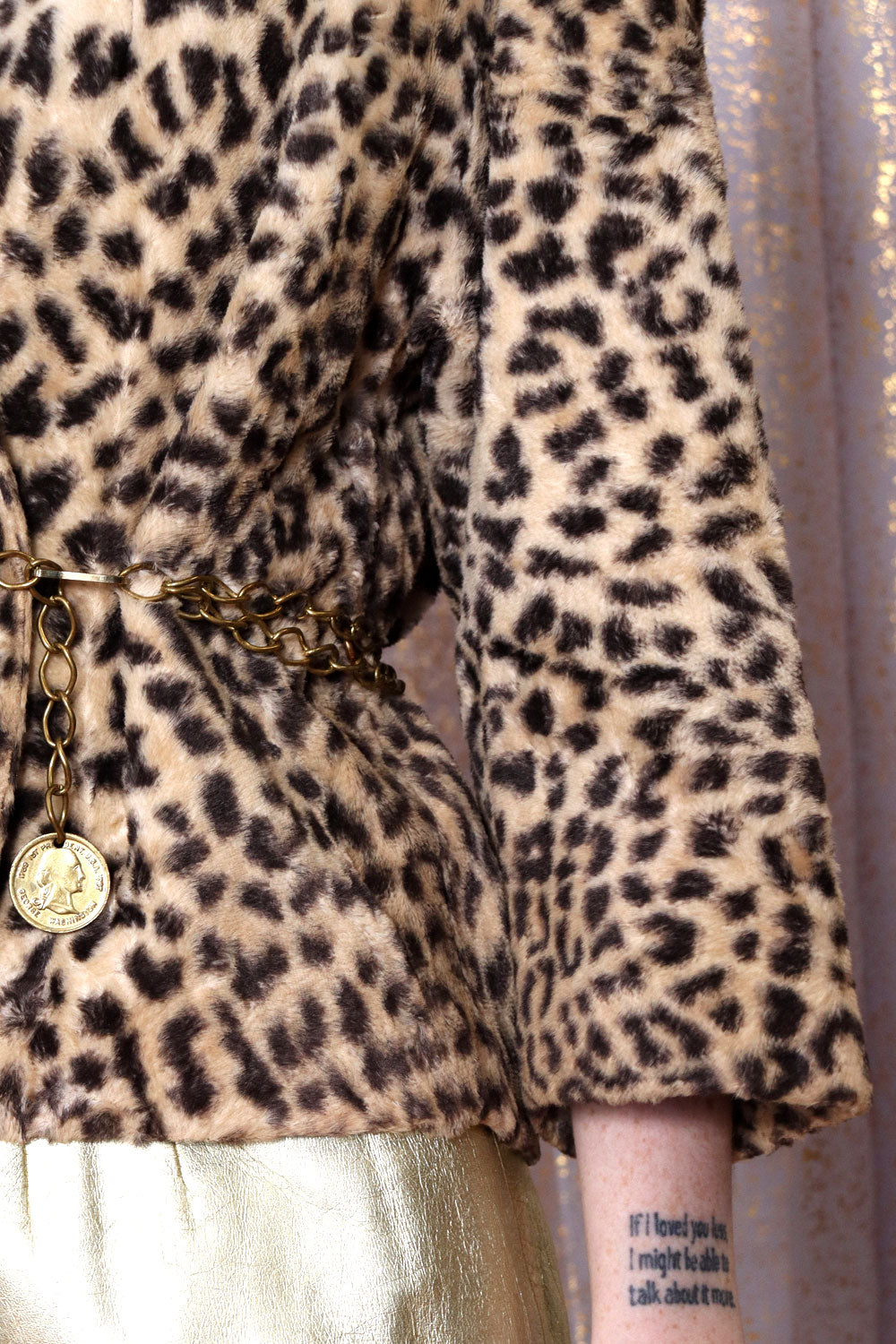 Leopard Faux Fur Jacket XS-M