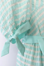 Seafoam Striped Princess Dress L/XL