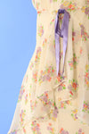 Ralph Lauren Silk Chiffon Garden Dress L