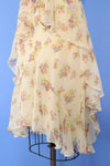 Ralph Lauren Silk Chiffon Garden Dress L