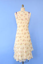 Ralph Lauren Silk Chiffon Garden Dress L