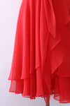 Watermelon Chiffon Wrap Dress M