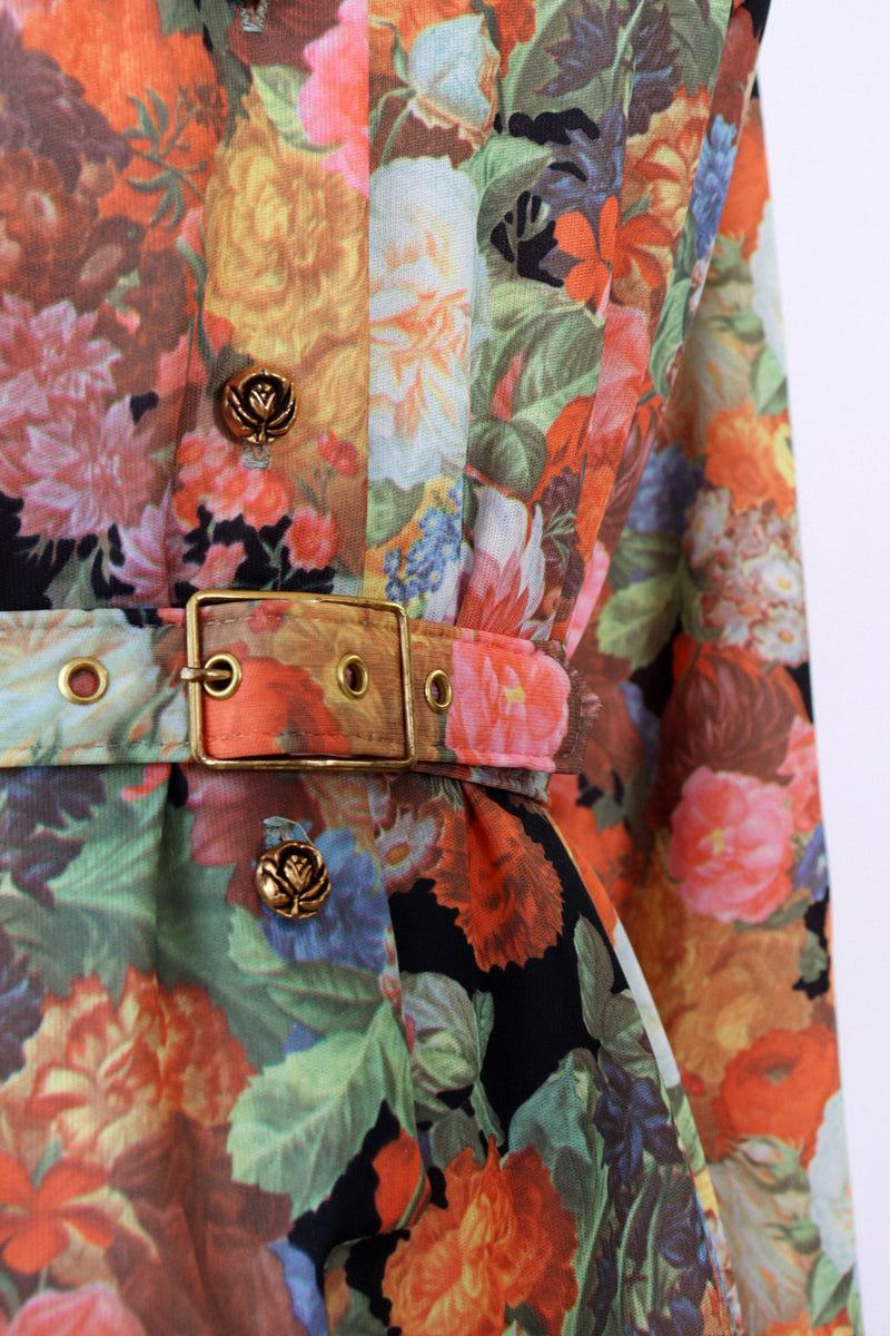 Photo Floral Shirtdress L/XL