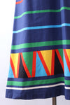 Colorful Striped Cotton Caftan S