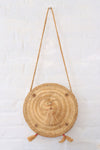 Braided Straw Girl Purse