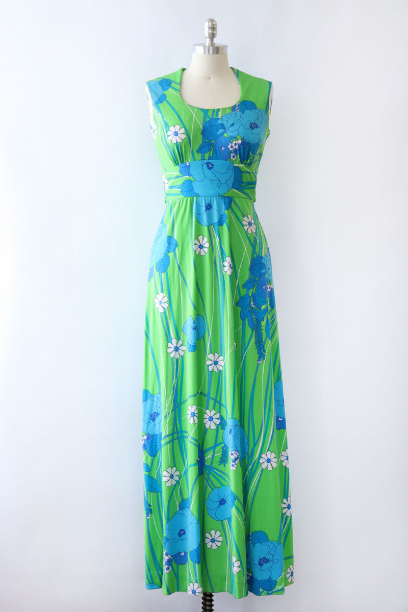 Electric Lime Pop Floral Maxi S