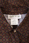 Orvis Tie Print Flare Dress M/L