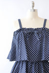 1970s Triple Decker Dotted Ensemble M/L