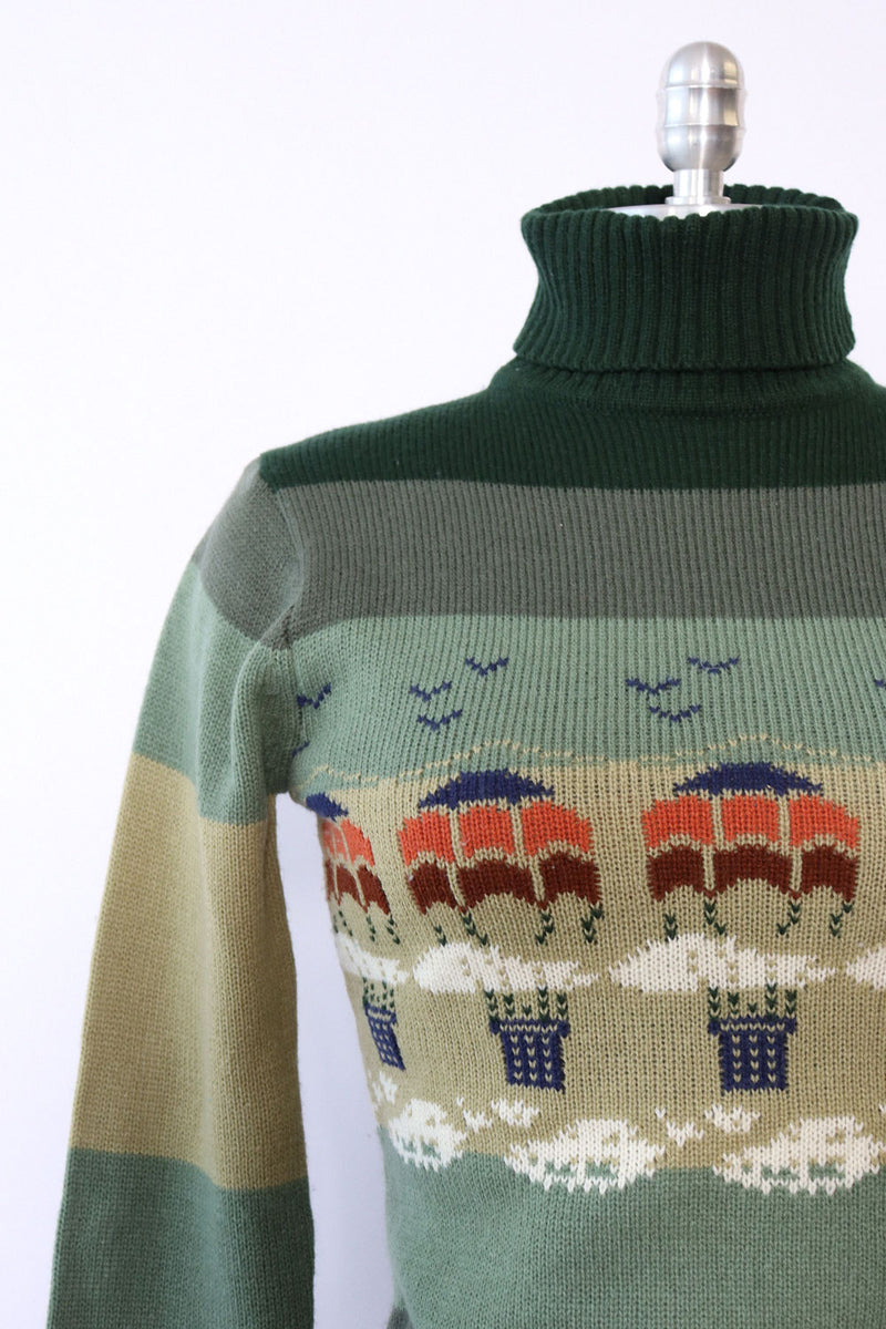 Hot Air Balloons Sweater M